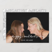 Modern Calligraphy Mother's Day Photo Card (Front/Back)