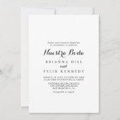 Modern Calligraphy Nuestra Boda Wedding Invitation | Zazzle