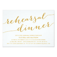 MODERN CALLIGRAPHY | REHEARSAL DINNER INVITATION