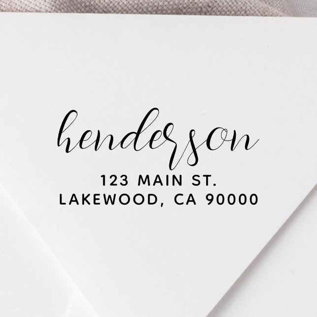 Modern Calligraphy Return Address Self-inking Stamp (Creator Uploaded)