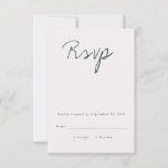Modern Calligraphy Rsvp Card at Zazzle