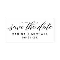 Modern Calligraphy Save the Date Wedding Monogram