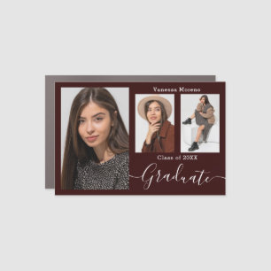 Modern Calligraphy Script 3 Photo Brgd Grad Magnet