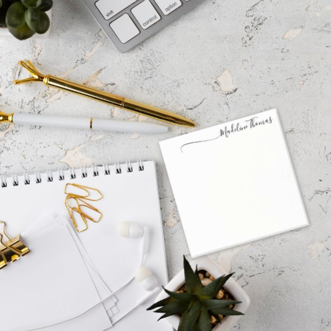 Modern Calligraphy Script Name Post-it Notes (Creator Uploaded)