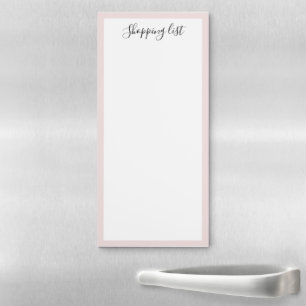 Modern Calligraphy Shopping List Magnetic Notepad