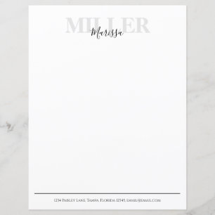 Modern Calligraphy Simple Monogram Name