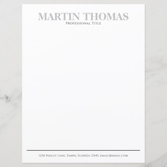 Modern Calligraphy Simple Typography Professional (Front)