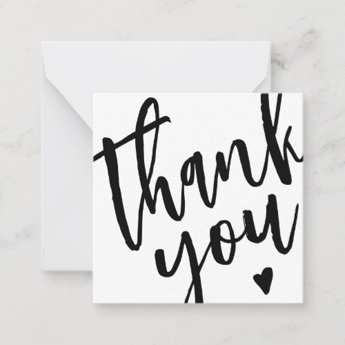 Modern Calligraphy Small Business Thank You Card