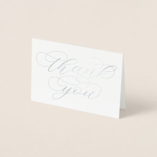 Modern calligraphy Thank You Foil Card