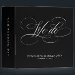 Modern calligraphy timeless black & white wedding 3 ring binder<br><div class="desc">A timeless and elegant wedding photo binder featuring refined calligraphy script on a classic background,  perfect for a formal and sophisticated wedding celebration. For customization or additional products featuring this design,  please feel free to contact me.</div>