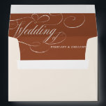 Modern Calligraphy Timeless Terracotta Wedding Envelope<br><div class="desc">A timeless terracotta dessert theme  and elegant wedding invitation envelope featuring refined calligraphy script on a classic background,  perfect for a formal and sophisticated wedding celebration. For customization or additional products featuring this design,  please feel free to contact me.</div>