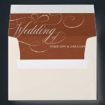 Modern Calligraphy Timeless Terracotta Wedding Envelope<br><div class="desc">A timeless terracotta dessert theme  and elegant wedding invitation envelope featuring refined calligraphy script on a classic background,  perfect for a formal and sophisticated wedding celebration. For customization or additional products featuring this design,  please feel free to contact me.</div>