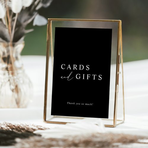 Modern Calligraphy Wedding Cards and Gifts Sign