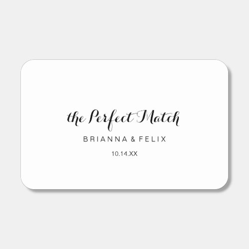 Modern Calligraphy Wedding Favor Matchboxes