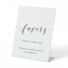 Modern Calligraphy Wedding Favors Table