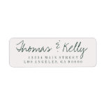 Modern Calligraphy Wedding Labels at Zazzle