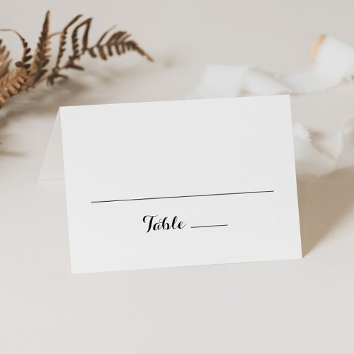 Modern Calligraphy Wedding Place Card