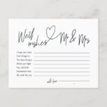 Modern calligraphy well wishes for Mr and Mrs Invitation<br><div class="desc">Modern calligraphy well wishes for Mr and Mrs</div>