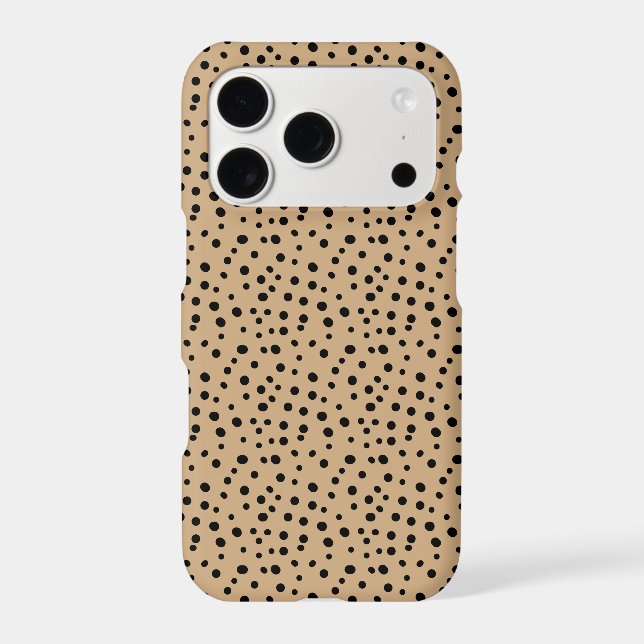 Modern Camel Polka Dot Case-Mate iPhone Case (Back)