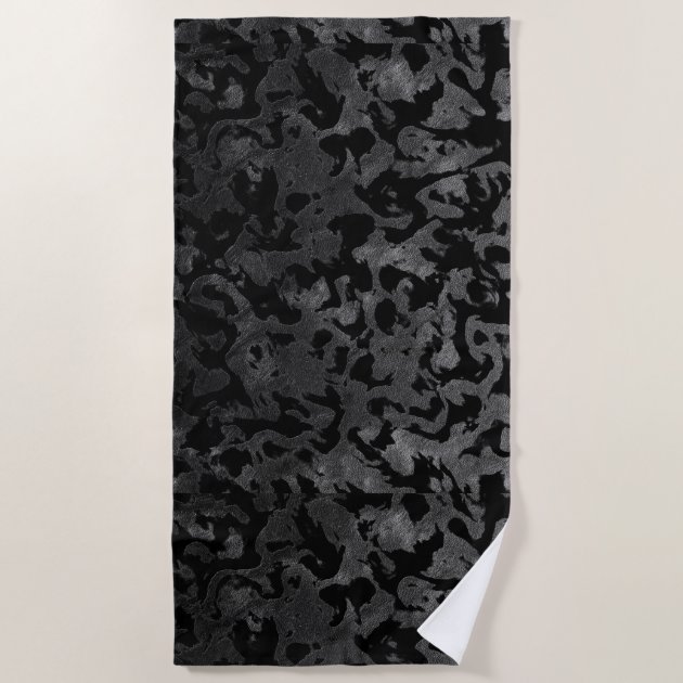 black beach towel