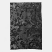 Modern Camo -Black and Dark Grey- camouflage Kitchen Towel | Zazzle