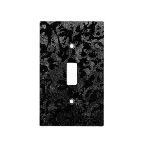 Modern Camo _Black and Dark Grey_ camouflage Light Switch Cover