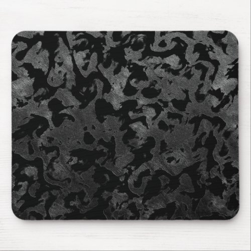 Modern Camo _Black and Dark Grey_ camouflage Mouse Pad