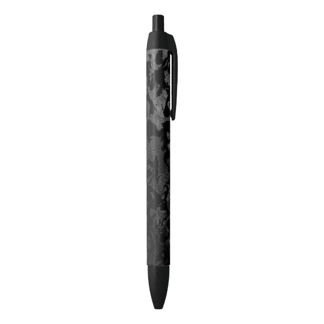 Modern Camo -Black and Dark Grey- camouflage Pen (Bottom (Vertical))