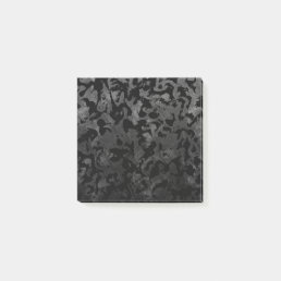 Modern Camo -Black and Dark Grey- camouflage Post-it Notes