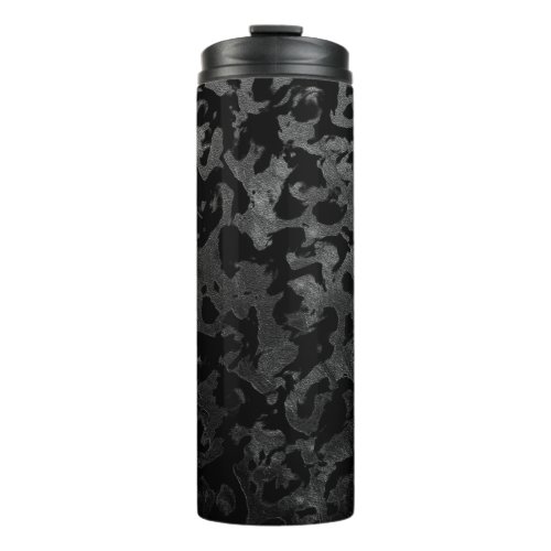 Modern Camo _Black and Dark Grey_ camouflage Thermal Tumbler