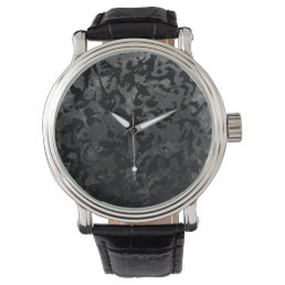 Modern Camo -Black and Dark Grey- camouflage Watch
