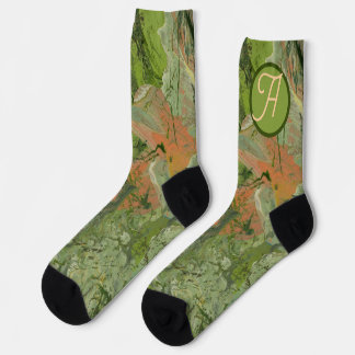 Modern Camouflage Design Add your Initial Socks