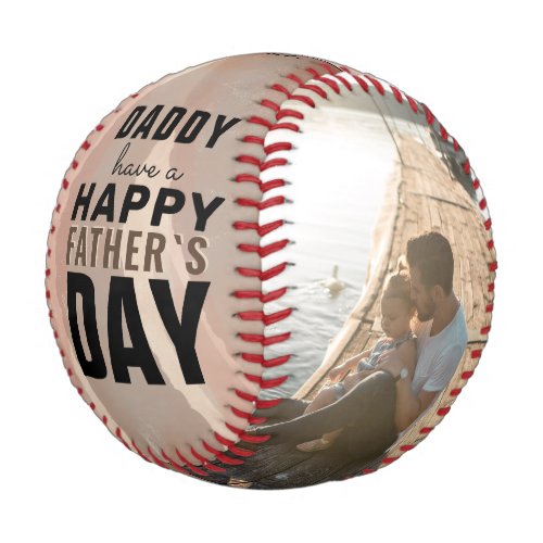 Modern Camouflage Happy Fathers Day Photo Collage Baseball