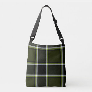 Modern Camouflage Plaid Tartan Pattern Crossbody Bag
