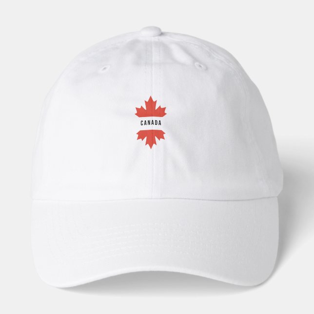 Modern Canada Maple Leaf Baseball Cap (Front)