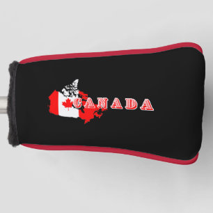 Modern Canadian Canada Art Letter map Flag Souveni Golf Head Cover