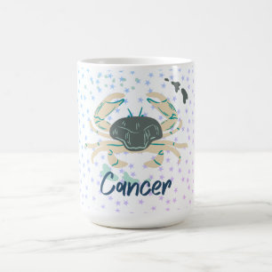 Modern Cancer Crab Zodiac Coffee Mug