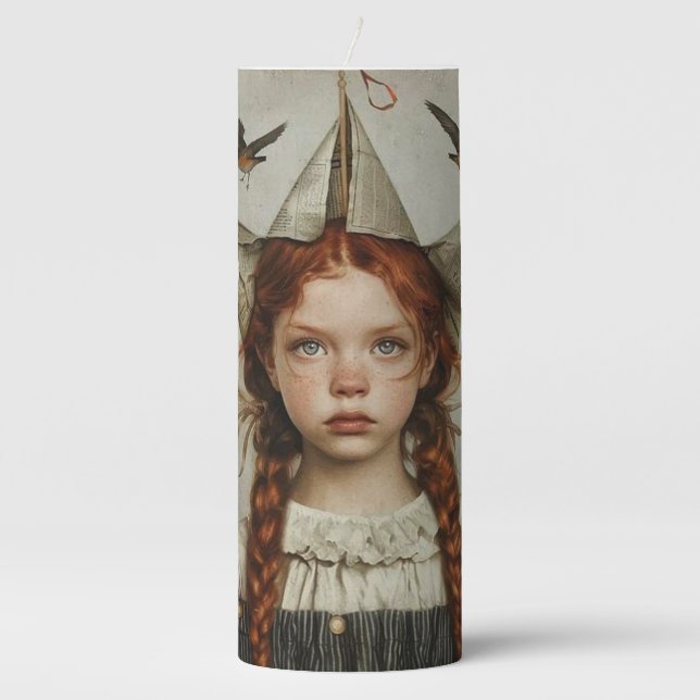 Modern candel pillar candle (Front)