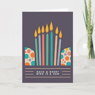 Modern Candle Birthday Card