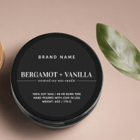 Modern candle label packaging template