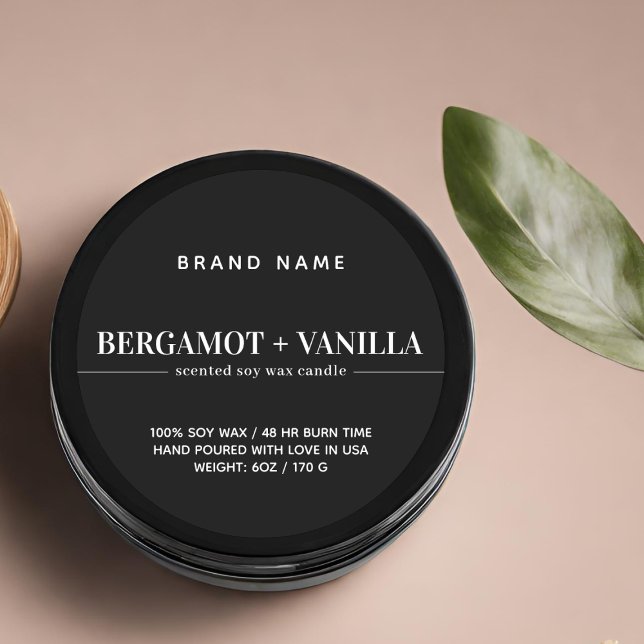 Modern candle label packaging template (Creator Uploaded)