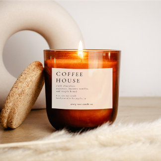 Modern Candle Or Food Label