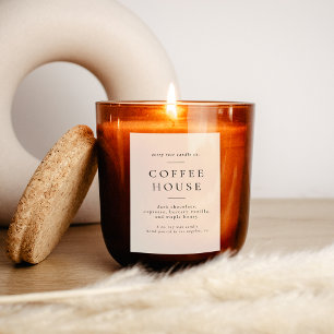 Modern Candle Or  Food Label