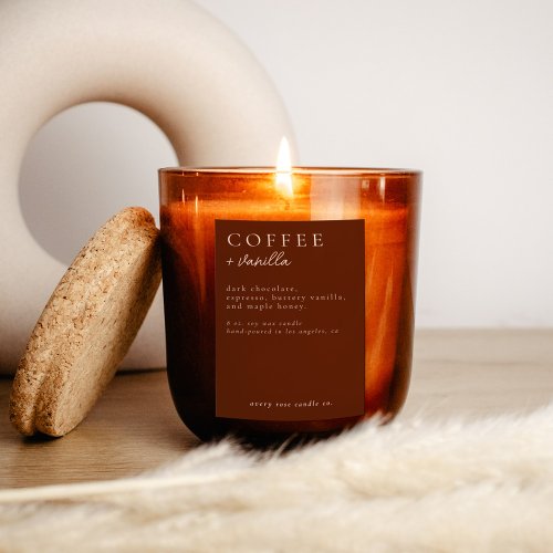 Modern Candle Or  Food Label