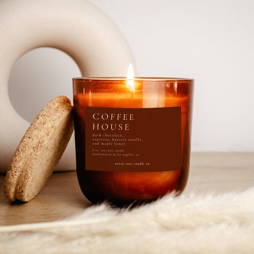 Modern Candle Or  Food Label