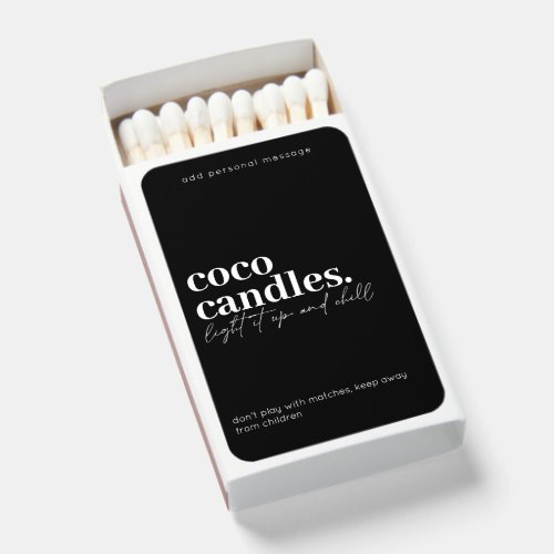 Modern Candle Personalized Matches