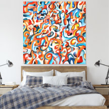 Modern Canvas Print - Abstract Colors