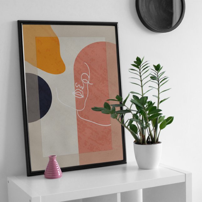 Modern Canvas Wall Art, Mid Century Line Art (Creator Uploaded)