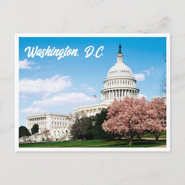 Modern Capitol Building Washington DC Postcard (Front)