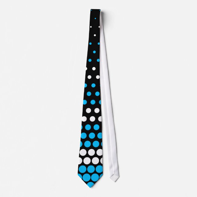 Modern Capri and White Polka Dot Tie (Front)